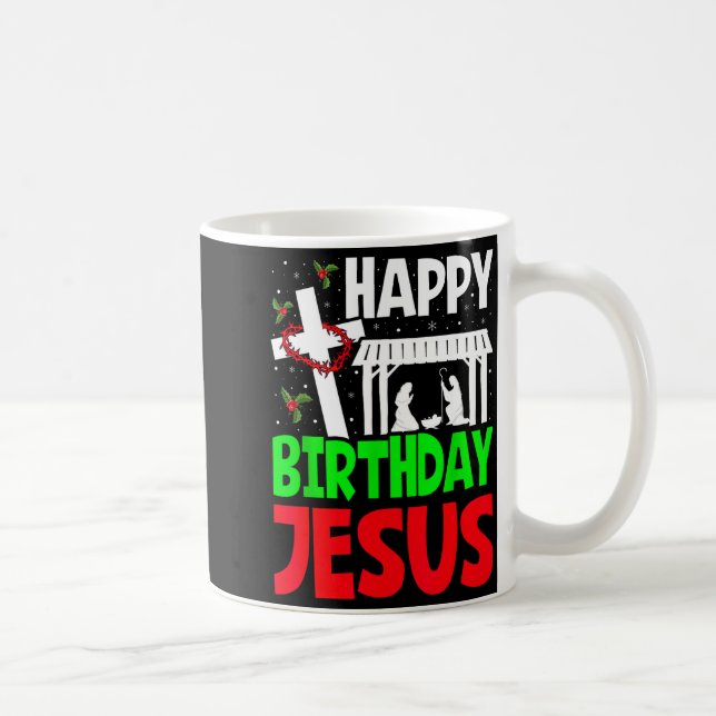 Christmas Day Outfit Happy Birthday Jesus Holiday  Kaffeetasse (Rechts)