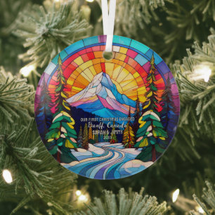 Christmas Deco Banff Nationalpark Kanada Verlobt Ornament Aus Glas