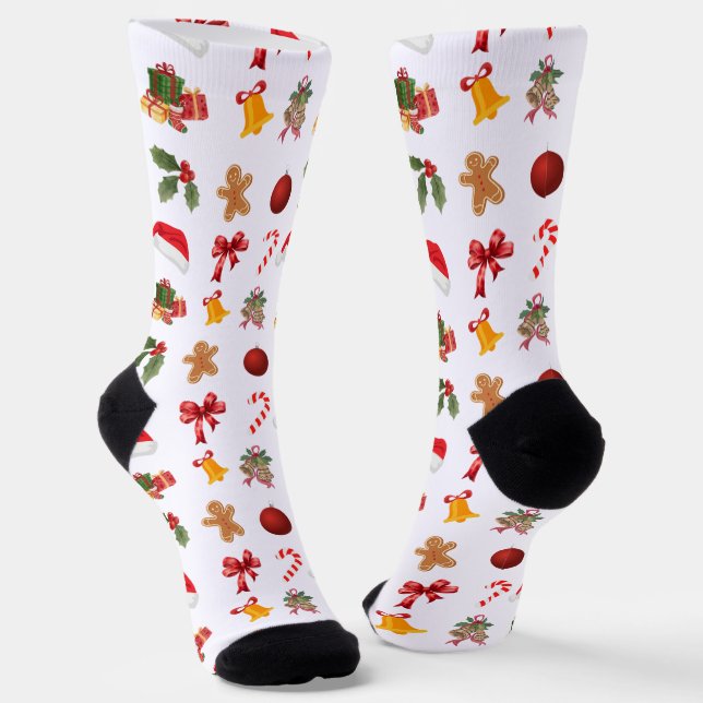 Christmas decorations socken (Gewinkelt)