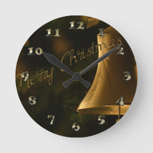 Christmas Decorative Bell Runde Wanduhr