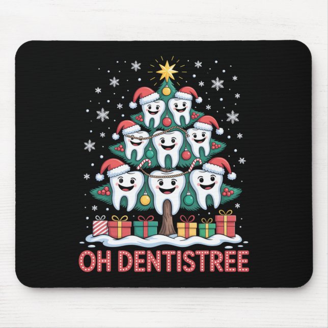 Christmas Dental Squad Oh Dentistree  Mousepad (Vorne)