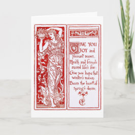 Christmas Design by Walter Crane Feiertagskarte