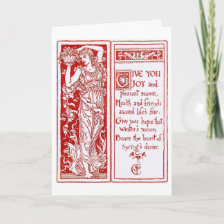 Christmas Design by Walter Crane Feiertagskarte