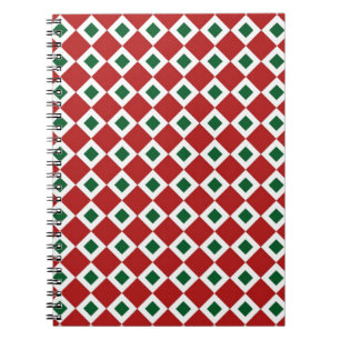 Christmas Diamond Pattern Notizblock