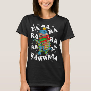 Christmas Dinosaur Fa Ra Ra Rawr Tree Rex Pajamas T-Shirt