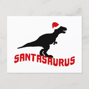 Christmas dinosaur prehistoric feiertagspostkarte