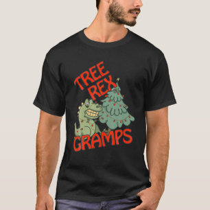 Christmas Dinosaur Tree Rex Gramps Pajamas T-Shirt
