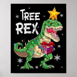 Christmas Dinosaurier Tree Rex Pajamas Men Boys Ki Poster