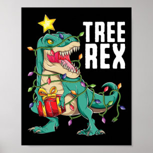 Christmas Dinosaurier Trex Trex Pajamas Men Boys Poster