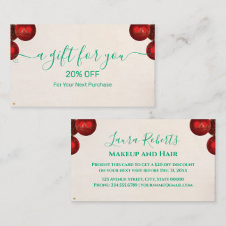 Christmas Discount Card – Festive Holiday Savings Rabattkarte