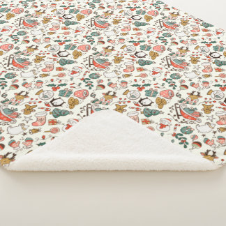 Christmas Ditsy Doodles Sherpadecke