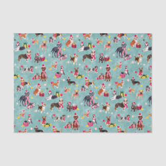 CHRISTMAS DOG CUTENESS SEIDENPAPIER