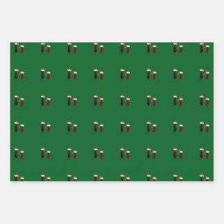 christmas dog geschenkpapier set