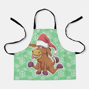 Christmas Donkey Cartoon Schürze