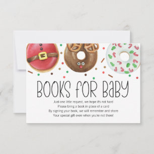 Christmas Donut Baby Sprinkle Bücher für Babykarte Dankeskarte