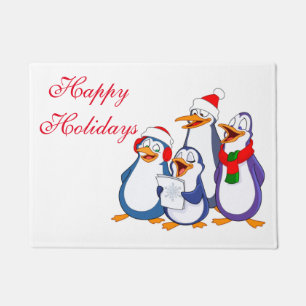 Christmas Doormat-Merry Pinguins Fußmatte