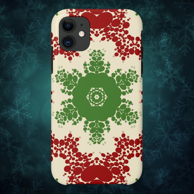 Christmas Dot Mandala Case-Mate iPhone Hülle (Von Creator hochgeladen)