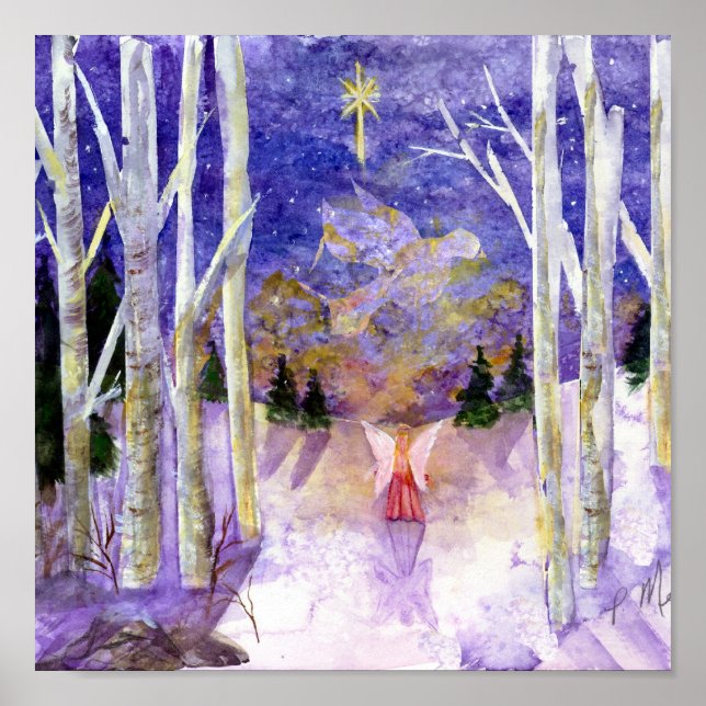 Christmas Dove Angel Poster (Vorne)