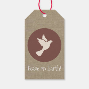 Christmas Dove Medallion "Weltfrieden" Geschenkanhänger