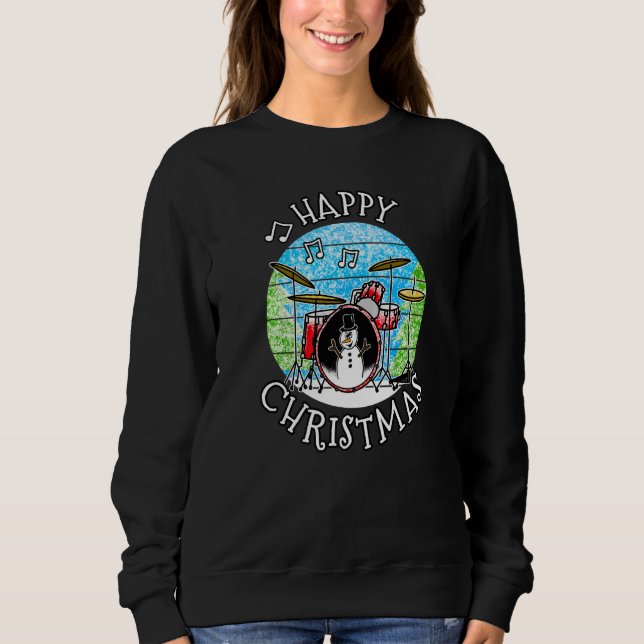 Christmas Drummer Drums Musician Xmas 2022 Sweatshirt (Vorderseite)