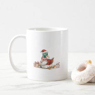 Christmas Duck Reading Book for Cozy Holiday Reade Kaffeetasse