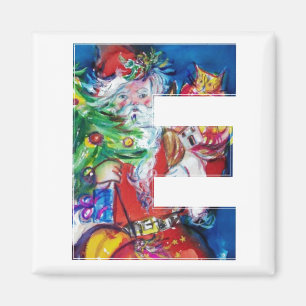 CHRISTMAS E LETTER / SANTA MIT CHRISTMAS TREM MAGNET