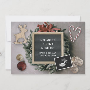 Christmas Editable Baby Sonogram Pregnancy Announc Ankündigung