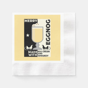 Christmas Eggnog Punch Serviette