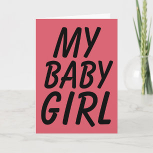 CHRISTMAS EHEFRAU GIRLFRIEND "MEINE BABY GIRL" KAR KARTE