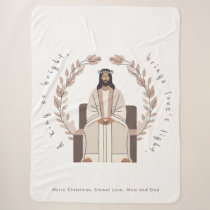 Christmas Ein König, so hell Jesus Neutrale Sherpadecke