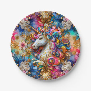 CHRISTMAS EINES UNICORN ~ NIEDLICH ~ PAPPTELLER