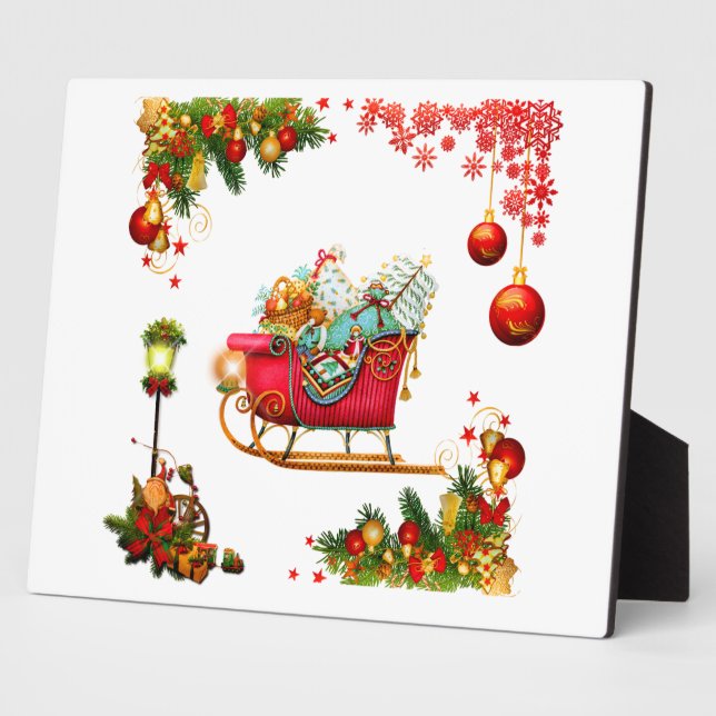 Christmas Elemente Fotoplatte (Seite)