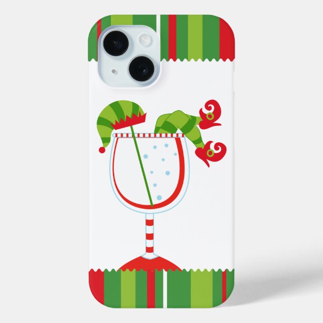 Christmas Elf Cocktail Case-Mate iPhone Hülle (Rückseite)