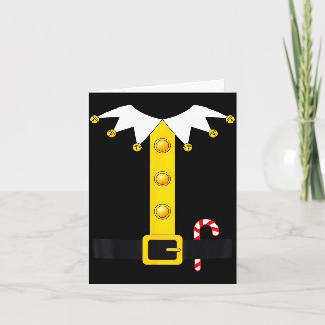 Christmas Elf Costume  Karte (Vorderseite)