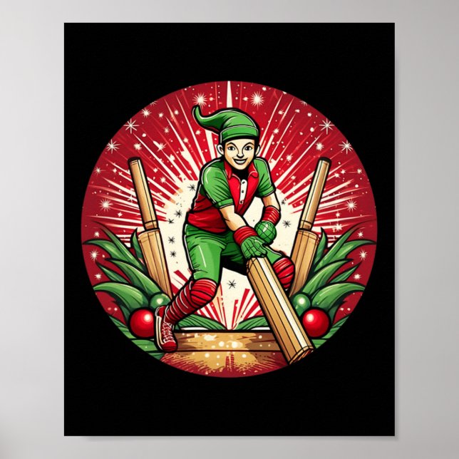 Christmas Elf Cricket  Poster (Vorne)