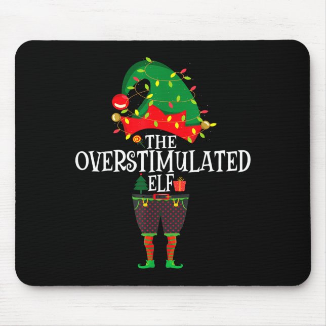Christmas Elf Family Matching Group The Elf Overst Mousepad (Vorne)