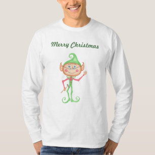 Christmas Elf Frohe Weihnachts-T - Shirt