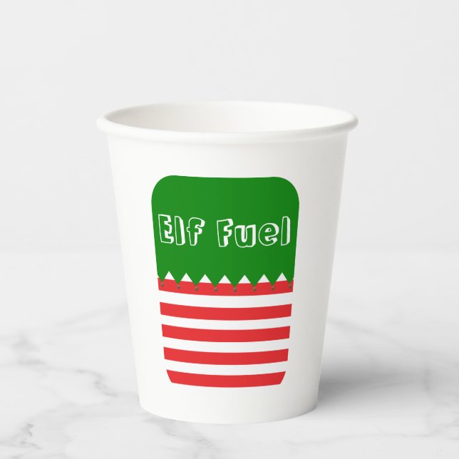 Christmas Elf Fuel Pappbecher (Vorderseite)