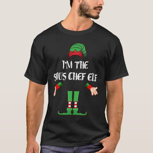 Christmas Elf  I'm The Sous Chef Elf Xmas T-Shirt (Vorderseite)