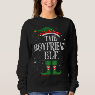 Christmas Elf Matching Familie Funny Boyfriend Elf Sweatshirt