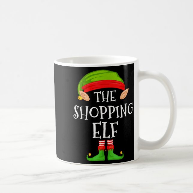 Christmas Elf Matching Family Pajama, The Shopng E Kaffeetasse (Rechts)
