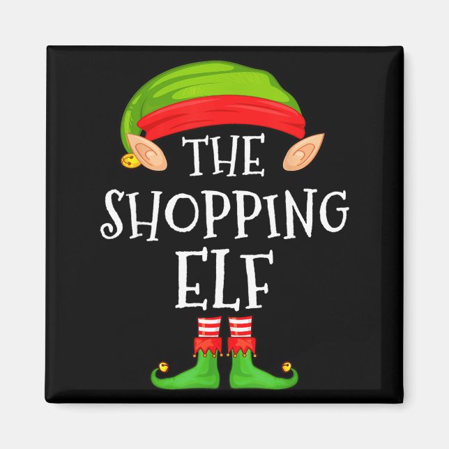 Christmas Elf Matching Family Pajama, The Shopng E Magnet (Vorne)