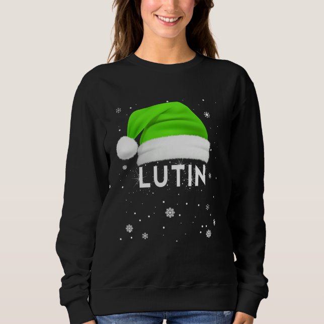 Christmas Elf Pyjamas  for Children Mom or Dad Sweatshirt (Vorderseite)