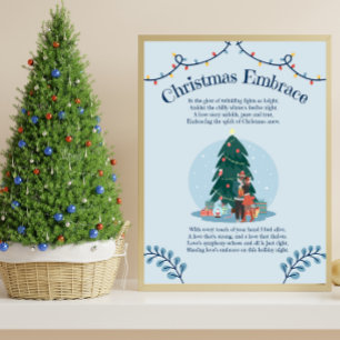 Christmas Embrace Liebe Gedicht Poster