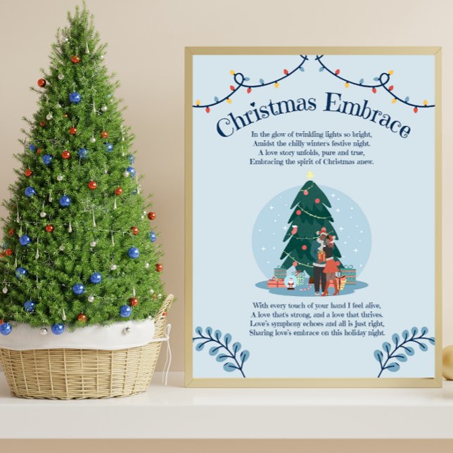 Christmas Embrace Liebe Gedicht Poster (Von Creator hochgeladen)