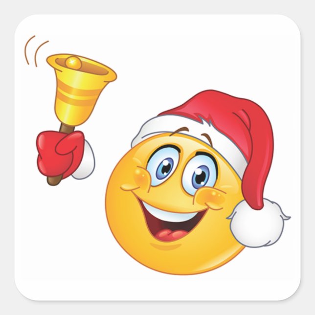 **CHRISTMAS EMOJI** STICKER SAGT: "NUR WEIHNACHTEN (Vorderseite)