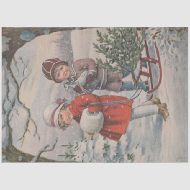 Christmas Emphera Series Design 8 Seidenpapier (Vorderseite)