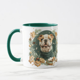 Christmas English Bulldog Tasse