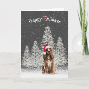 Christmas English Springer Spaniel Karte