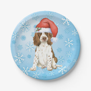 Christmas English Springer Spanisch Paper Plate Pappteller